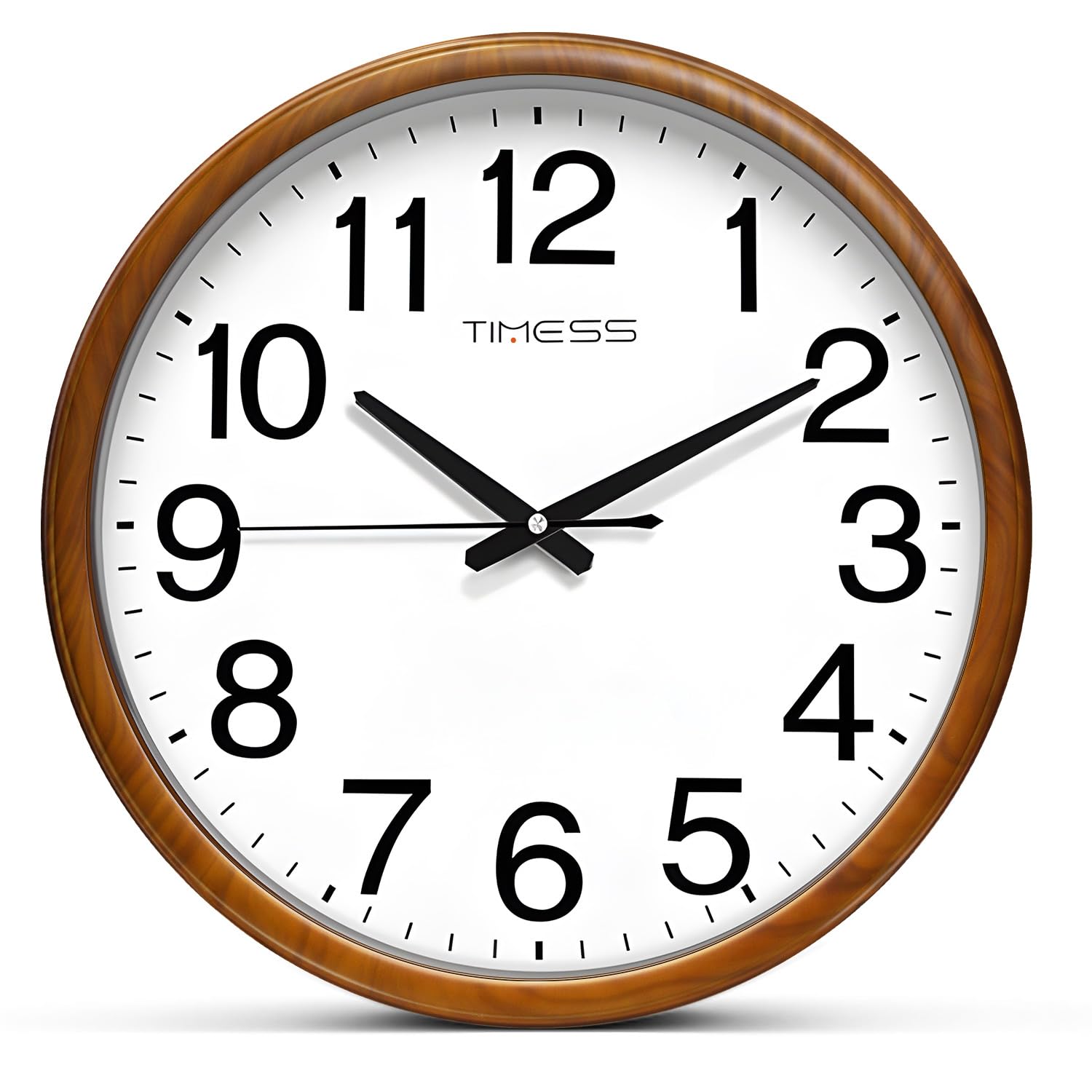 Amazon.com: TIMESS Wall Clock, Classic Wood Style Finish, 11 Inch
